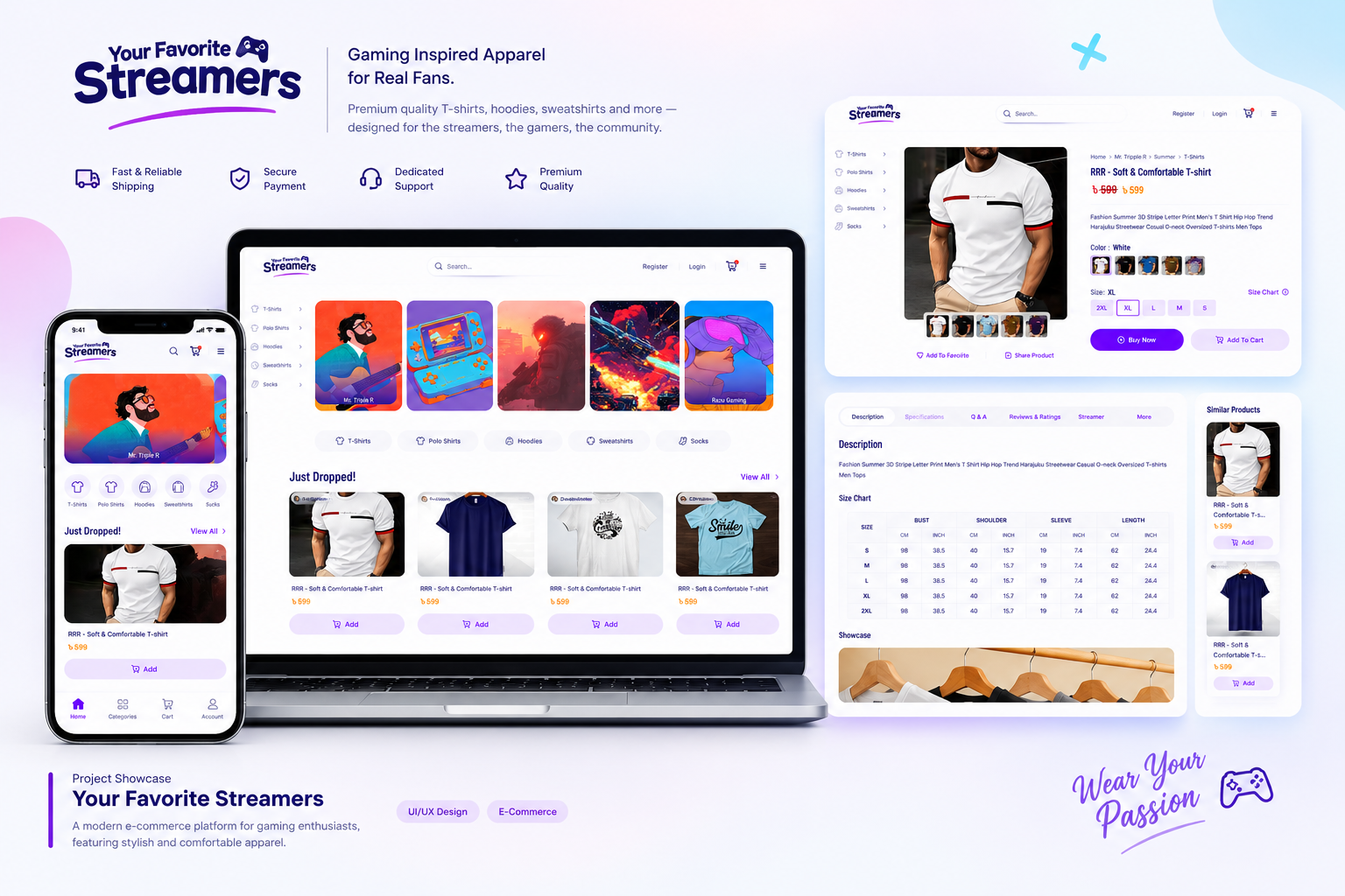 Gaming E-Commerce — UI Design